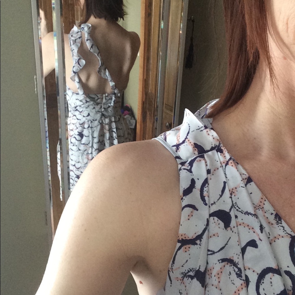 BCBG Short one shoulder dress